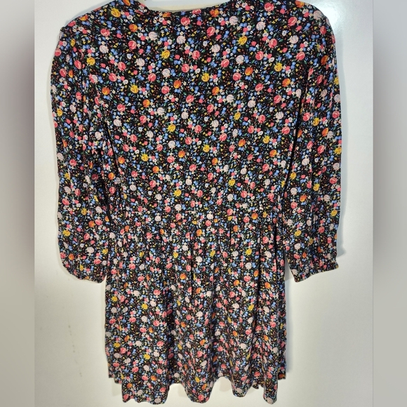 ZARA Floral Print Dress with 3/4 Sleeves, Size 11-12 Juniors - Picture 5 of 7